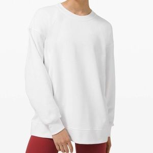 Lululemon Perfect Oversized Crew- White